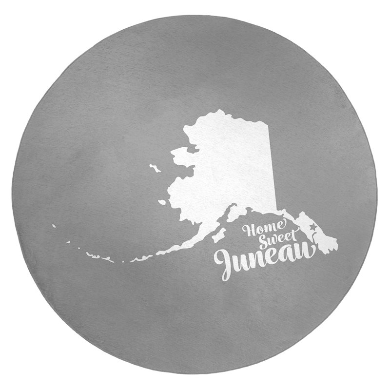 Tapis en poly-chenille juneau alaska, Rond 5 pi