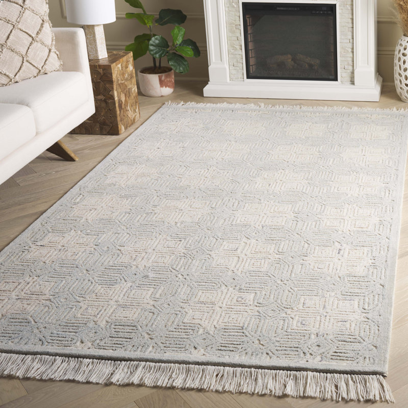 Hillyer 805 Area Rug In Ivory / Light Blue, Rectangle 8' x 10'