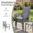 4-Person Round Patio Dining Set With Stackable Textilene Chairs-1610900854