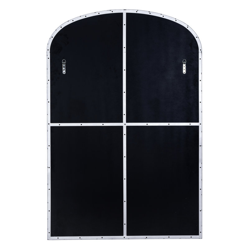 Eaton Metal Floor Mirror, Silver