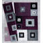 Tapis mauve à motif géométrique Zabala-433734712