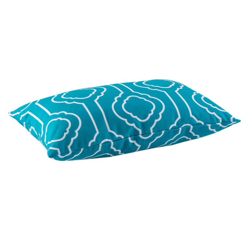 Coussin lombaire géométrique, Bleu vif