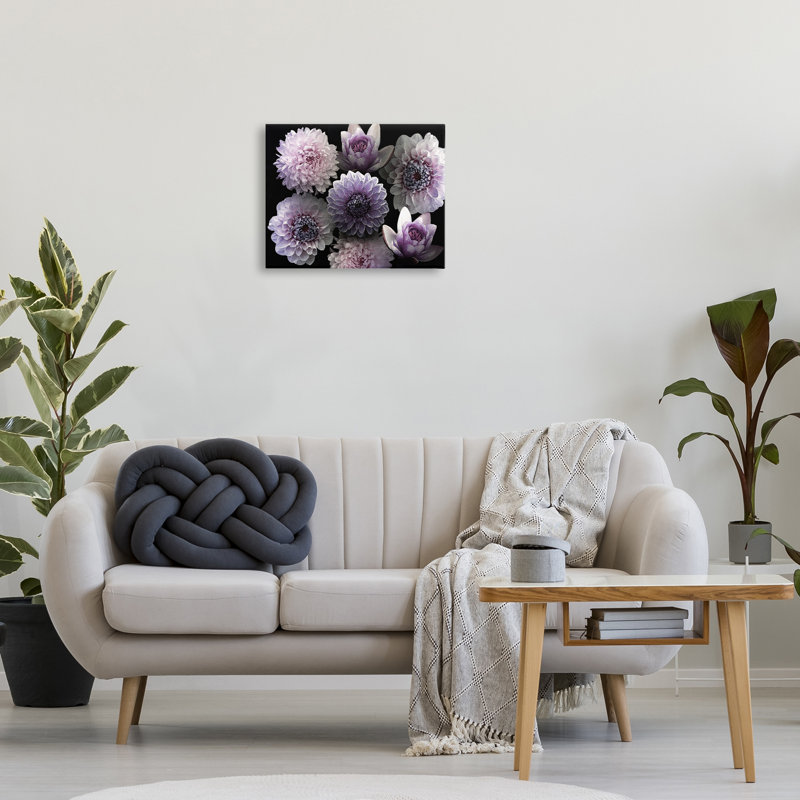 Art mural sur toile, "Moody Bouquet Flower", conception par Marcus Prime, H 16 po x l 20 po