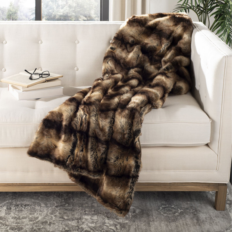 Hand Woven Throw Blanket, 60" x 50"