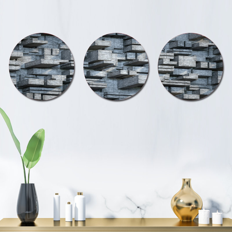 Abstract Wall Decor on Metal