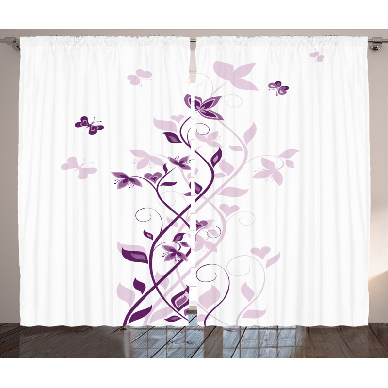 Katie Semi Sheer Curtain Pair, 54" x 90"