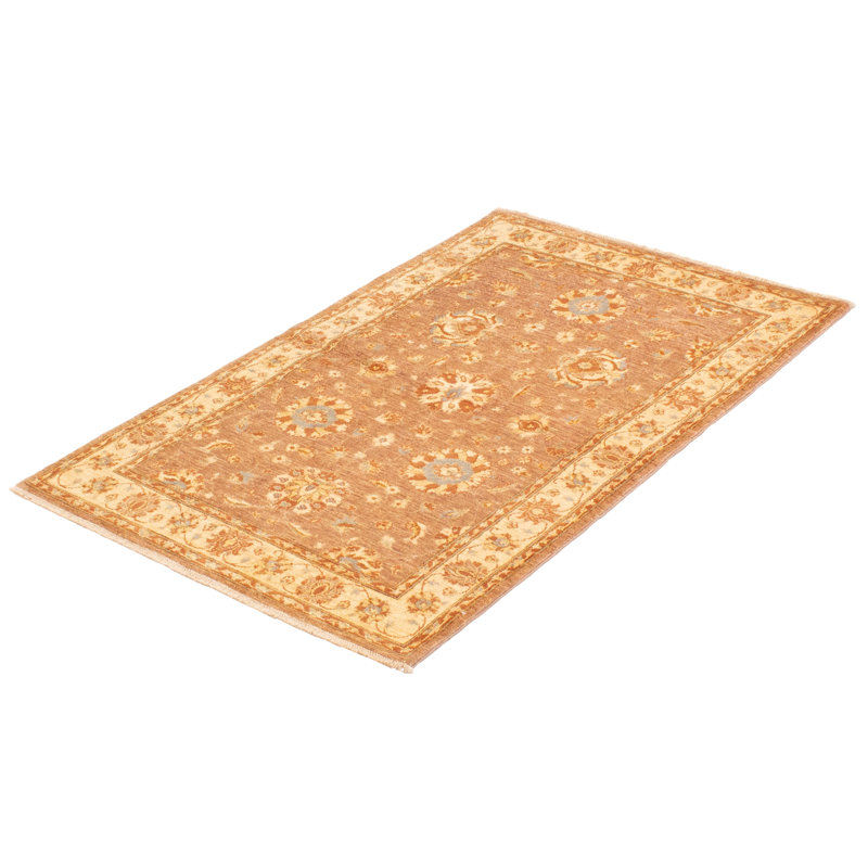 Tapis brun Peshawar Oushak 4 pi 0 po x 6 pi 3 po