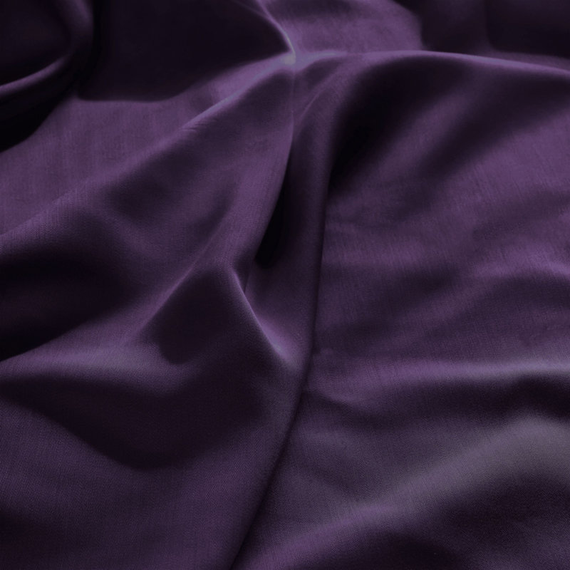 Superior 300 Thread Count 100% Rayon From Bamboo Solid Deep Pocket Bed Sheet Set, Purple, Twin XL 3pc Set