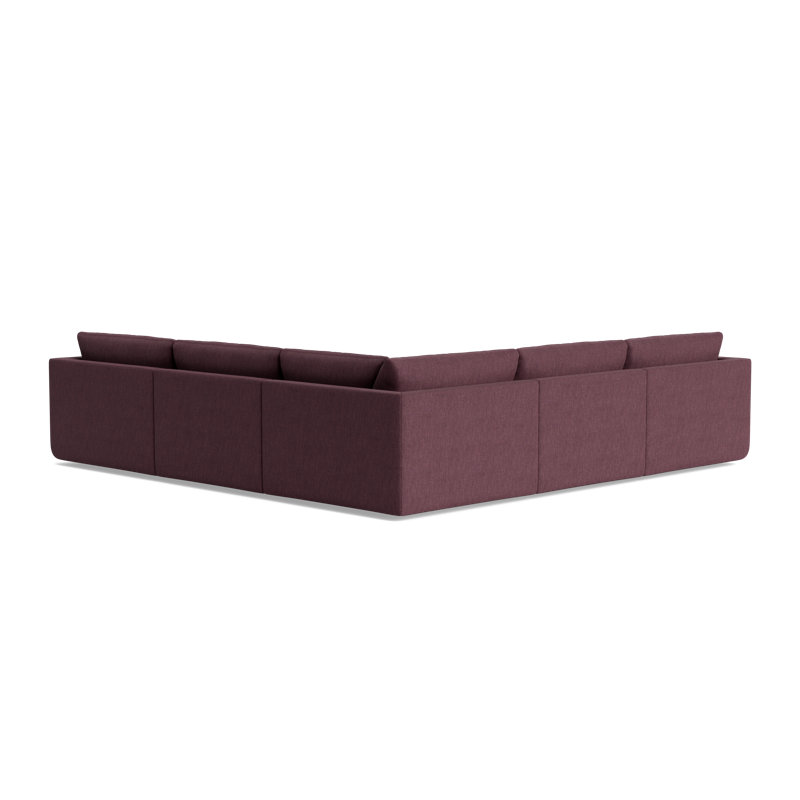 Eva Modular Sectional, Performance Weave - Aubergine