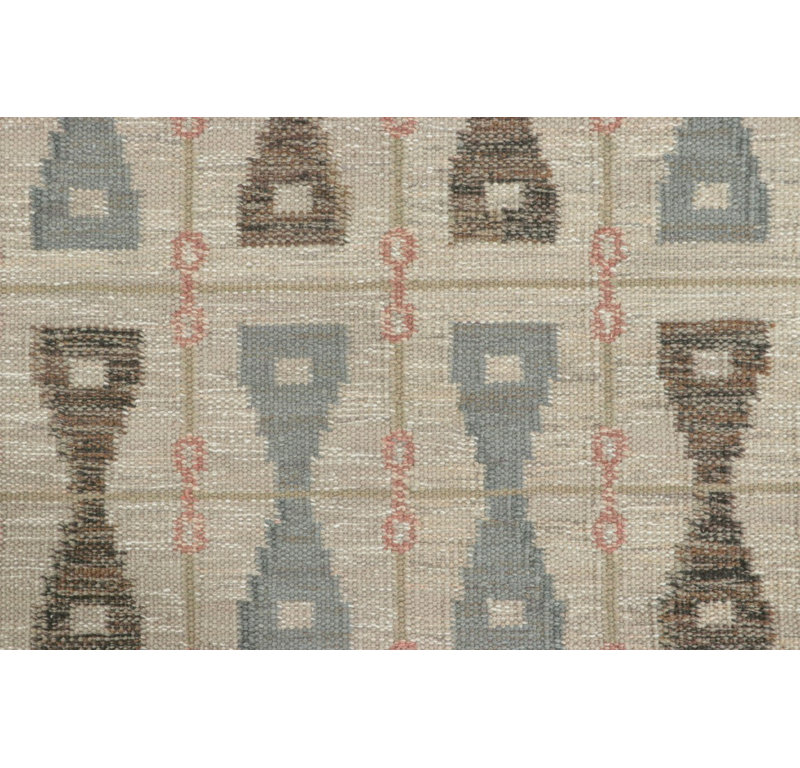 Scandinavian Wool Geometric Area Rug, Rectangle 8' x 10'