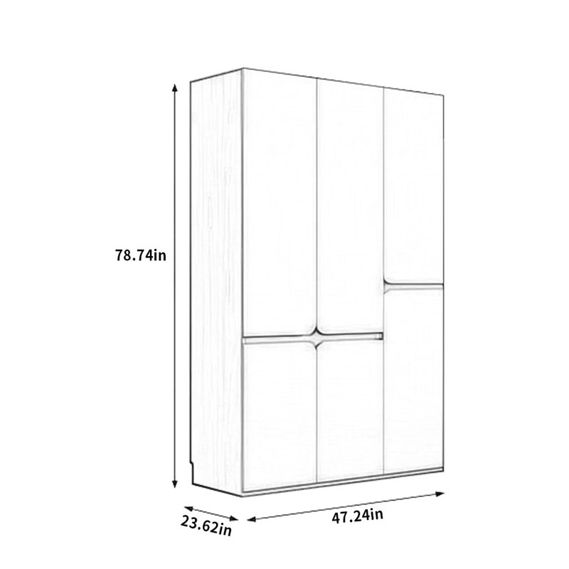 Kieffer, 78.74'' H x 47.24'' W x 23.62'' D