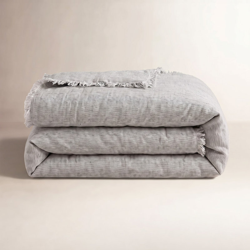 Logan Linen Duvet Cover, Twin, Navy