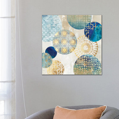 Gold Rings II 1 Piece Wrapped Canvas Wall Art