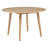 Calloway 48" Round Dining Table in Brown, Solid Rubberwood Kitchen Table for 4, Transitional Style Freestanding Desk