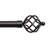 Exclusive Home Torch Curtain Rod and Coordinating Finial Set, Adjustable-437156239-437156252