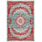 Gulustan Blue Oriental Machine Printed Cotton Polyester Area Rug-868989720