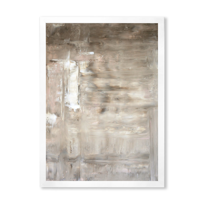Art moderne gris et bleu II 2FDP47799, Cadre blanc, H 32 po x l 16 po x P 1 po