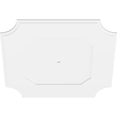 40"OD x 1"ID x 24"C x 1"P Locke Architectural Grade PVC Contemporary Ceiling Medallion