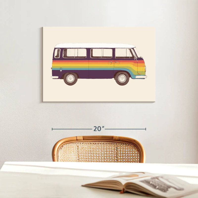 Mehar Rainbow Van, 16" H x 24" W