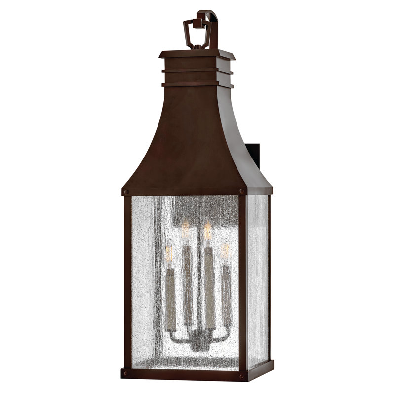 Beacon Hill 4-Light Outdoor Wall Mount Lantern, Museum Black