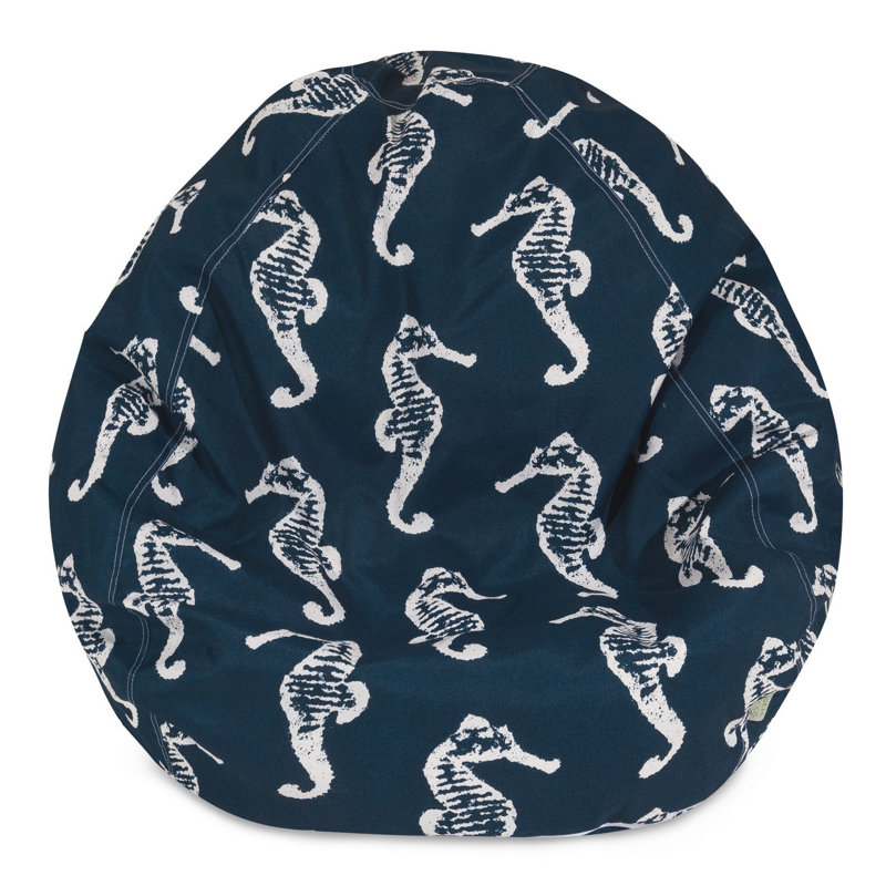 Fauteuil à billes moyen pour l'extérieur, Bleu marine, H 23 po x l 35 po x P 35 po