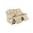 Beige Faux Leather