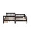 Lit superposé avec tiroirs et escaliers, structure de lit superposé avec tablettes de rangement, lit superposé en bois-1885070645
