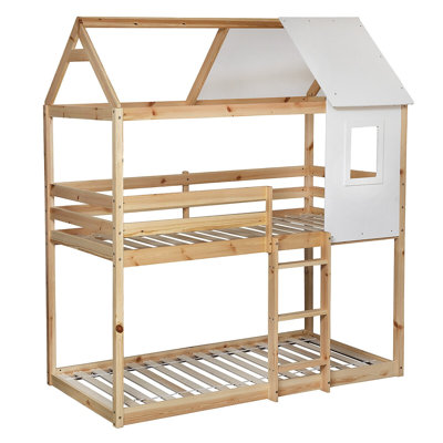 Macauly 80 X 190cm Bunk Bed with Built-in Ladder Included