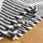 Jacques Hand Woven Wool/Cotton Geometric Rug in Black/Ivory-26080986