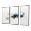 Ensemble de salon délicat or soleil sur aquarelle bleu - encre liquide abstrait-2070201125-2070201129