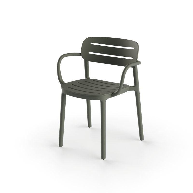 Croisette Outdoor Dining Armchair, Anthracite
