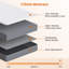 Matelas en mousse ferme pliable 3 po / 6 po Bedstory avec housse lavable et sac de transport-131352261-131352263