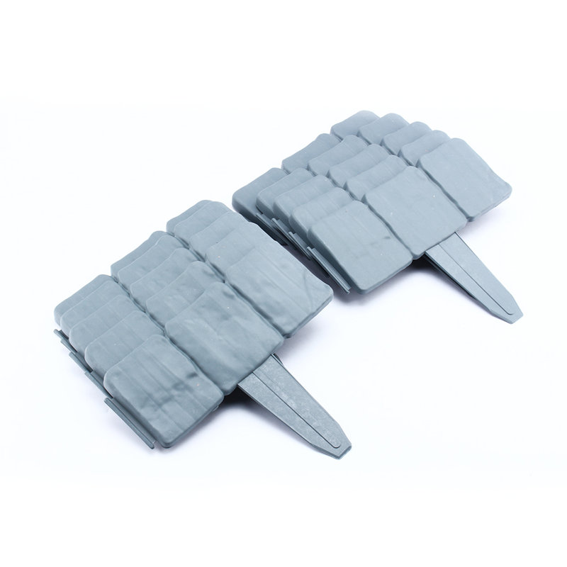 Bordure de pelouse, bordure en plastique imitation pierre effet de jardin bordure de pelouse (ensemble de 10)
