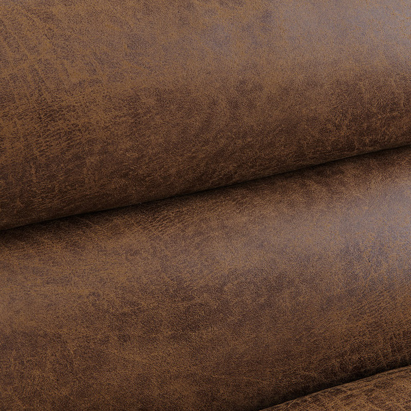 Steyning 3 Seater Faux Leather Sleeper, Brown