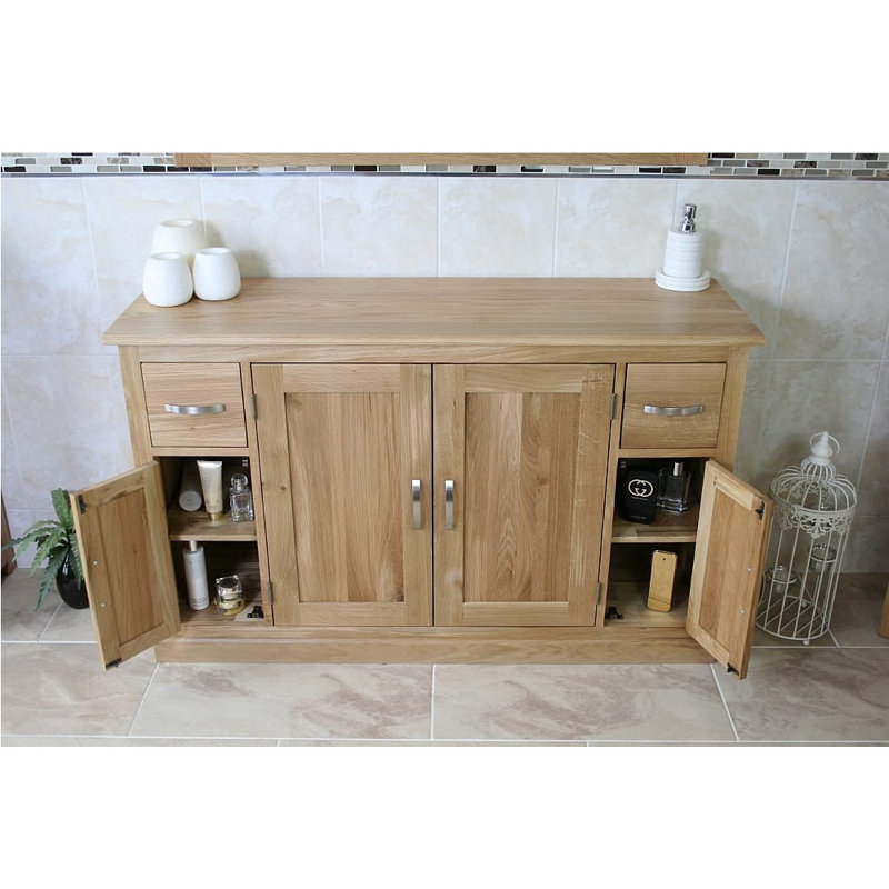 Keely Solid Wood Bathroom Cabinet