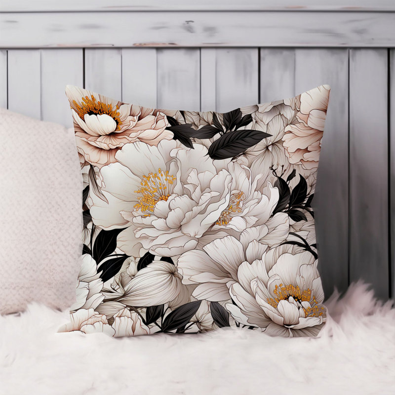 Floral Luxe Peonies II Modern, 16"H x 16"W