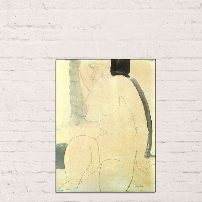 Modigliani Amedeo - Wrapped Canvas Print, 80cm H x 60cm W x 1.8cm D