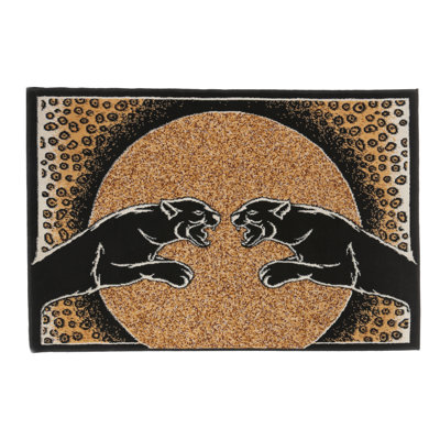 Tapis brun Kaly Panther
