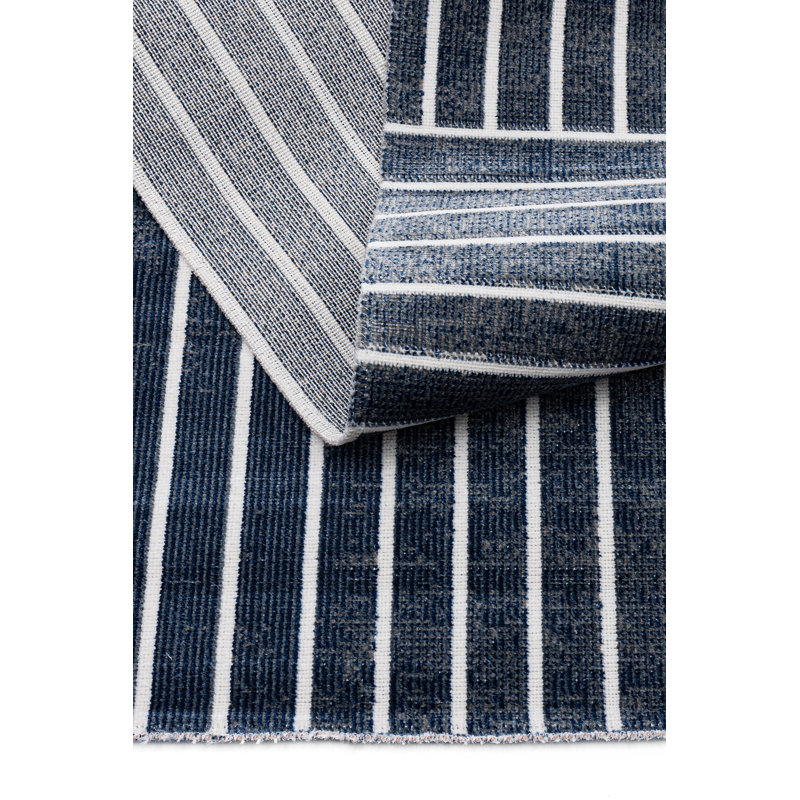 Rhaniya Geometric Machine Made Indoor / Outdoor Area Rug, Rectangle 2'8" x 4'11"