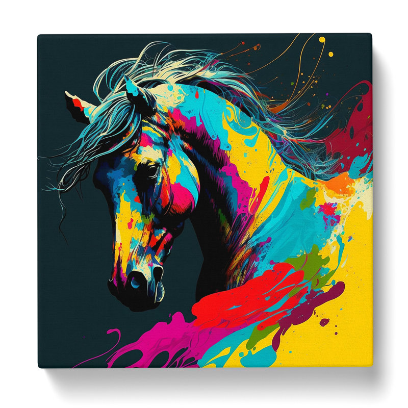 Horse Pop Art - No Frame Print, 35cm H x 35cm W x 3cm D