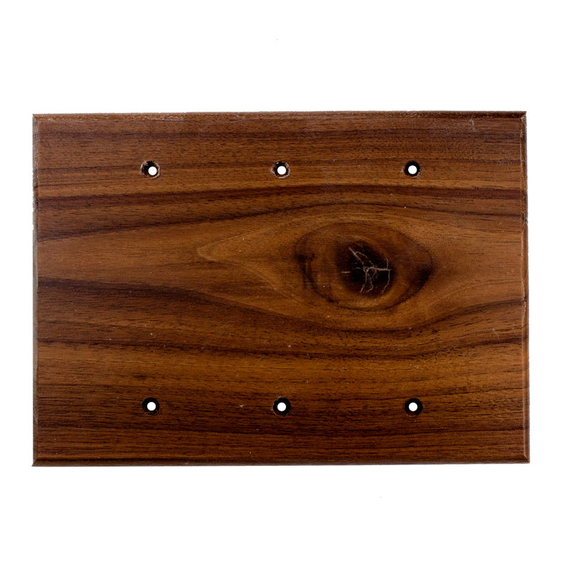Traditional Blank Wall Plate, Black Walnut