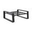2 repose-pieds en aluminium avec coussins bruns, polyvalents et robustes en aluminium robuste, pour diverses pièces