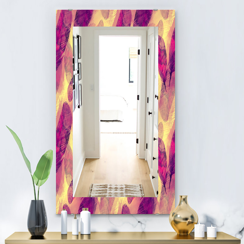 Miroir de salle de bain/meuble-lavabo plumes, H 24 po x l 32 po