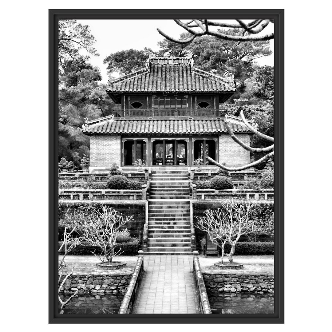 Gerahmtes Wandbild chinesischer Tempel