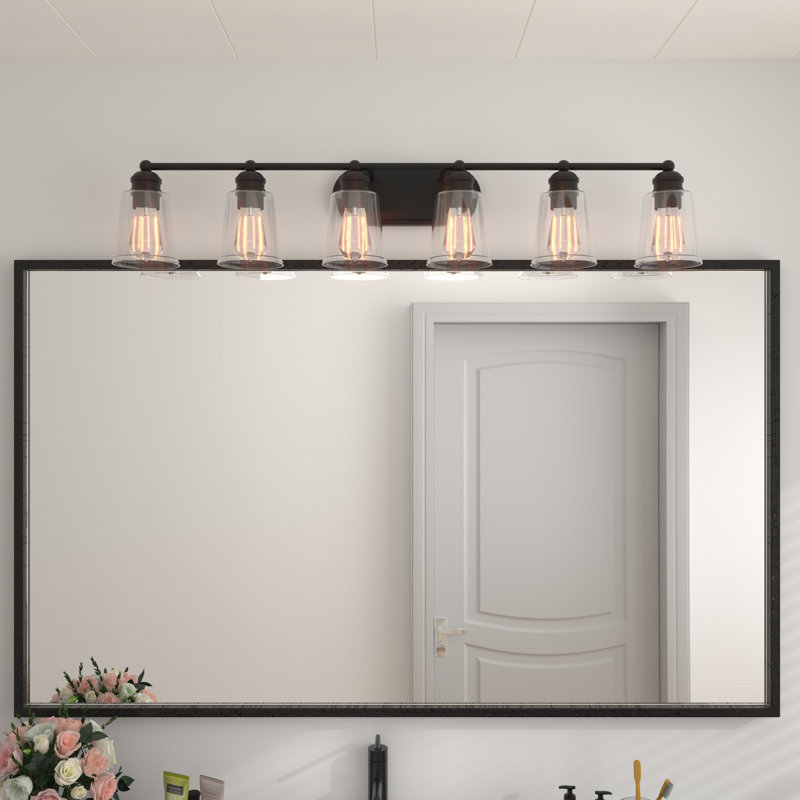 Knuth 6-Light Dimmable Steel Vanity Light
