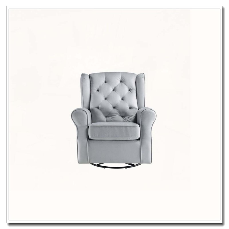Fauteuil coulissant en tissu avec pivot