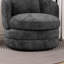 Fauteuil demi-tonneau pivotant en chenille Modern-481052767