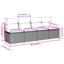 Ensemble de canapé de jardin Vidaxl gris