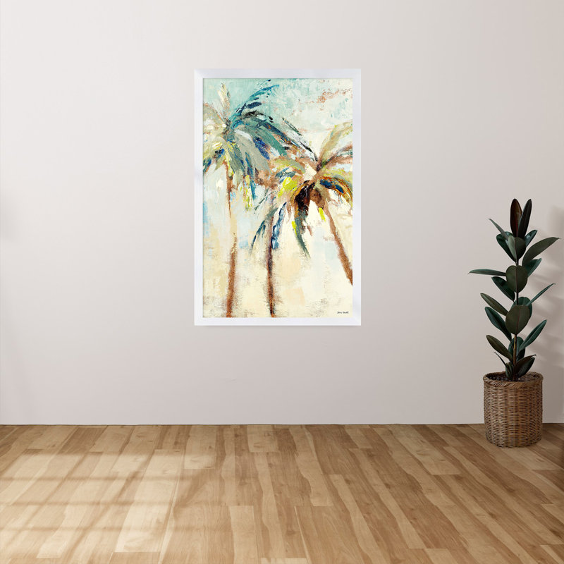 «Bright Island Morning I» par Lanie Loreth - reproduction de cadre photo, H 49,5 po x l 33,5 po x P 1 po, Cadre blanc