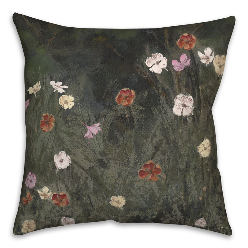  Coussin décoratif floral intérieur / extérieur en polyester